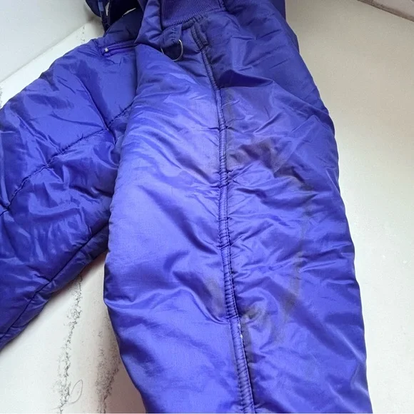 Swiss Alps Girls 12/14 Purple Insulated Overall Snow/Ski Bib - Picture 9 of 9